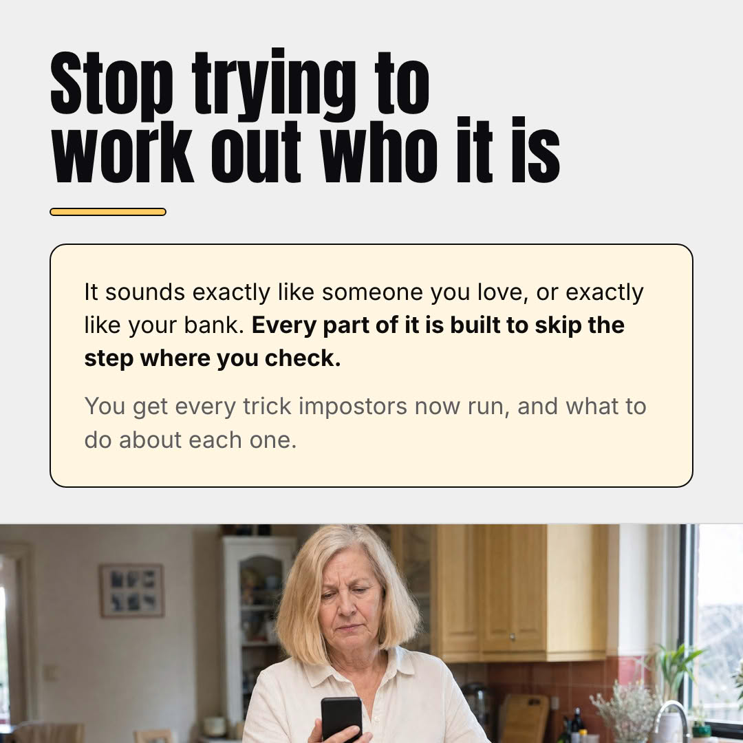 Stop trying to work out who it is