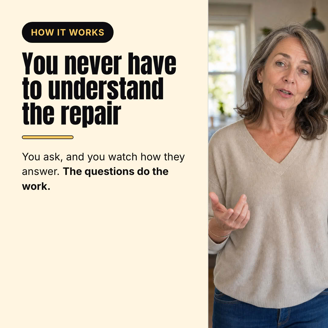 You never have to understand the repair